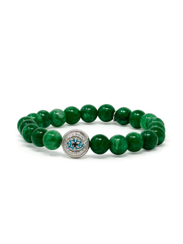 Bohème Evil Eye Korean Jade Bracelet