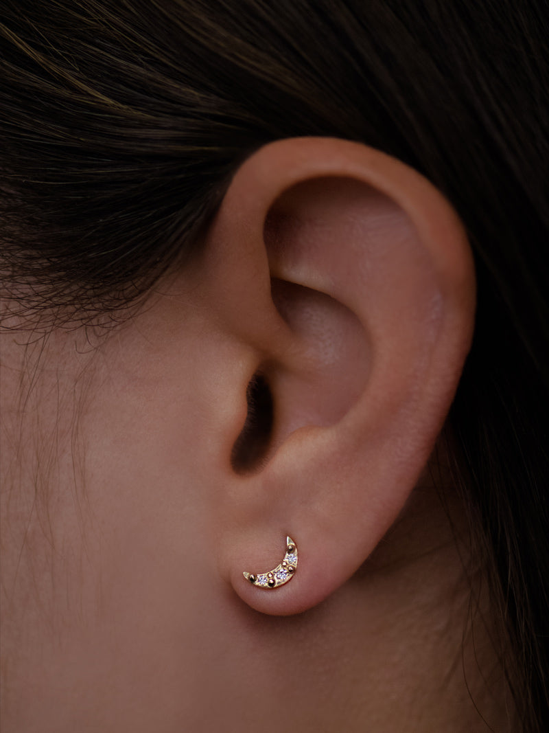Clous D'oreilles Croissant de Lune Aztec 