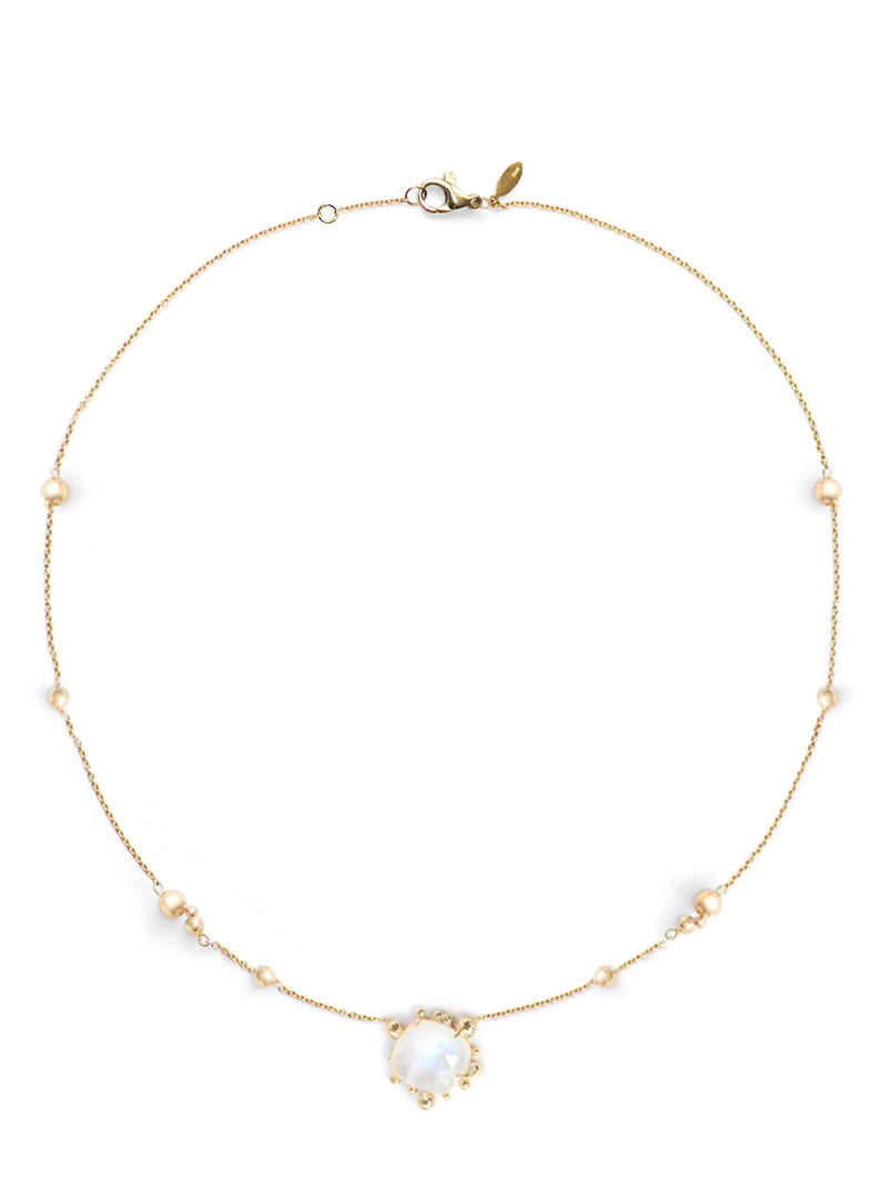 Dew Drop Marine Slice Necklace
