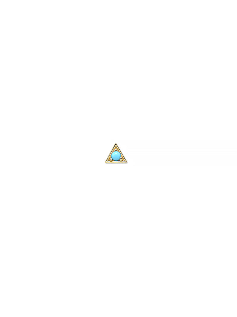 Cléo Triangle Gemstone Studs