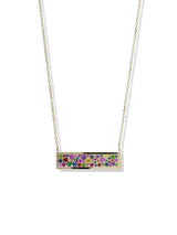 Collier Géométrique Pavé à Plaque Cléo