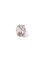 Cléo Morganite and Diamond Cushion Cut Studs