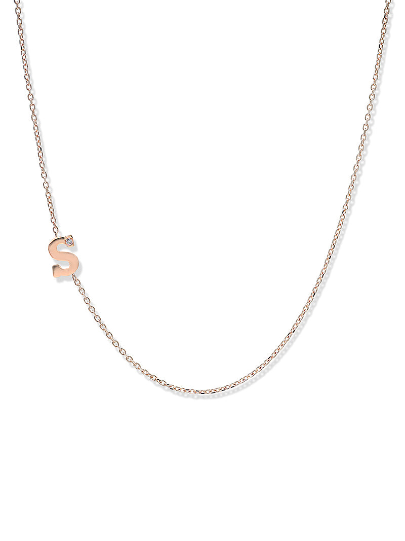 Love Letter Single Diamond Necklace