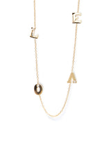 Customizable Love Letter Single Diamond Necklace