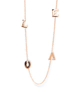 Customizable Love Letter Single Diamond Necklace