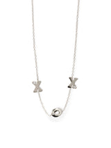 Collier à Stations XOX à Diamant Unitaire Love Letter