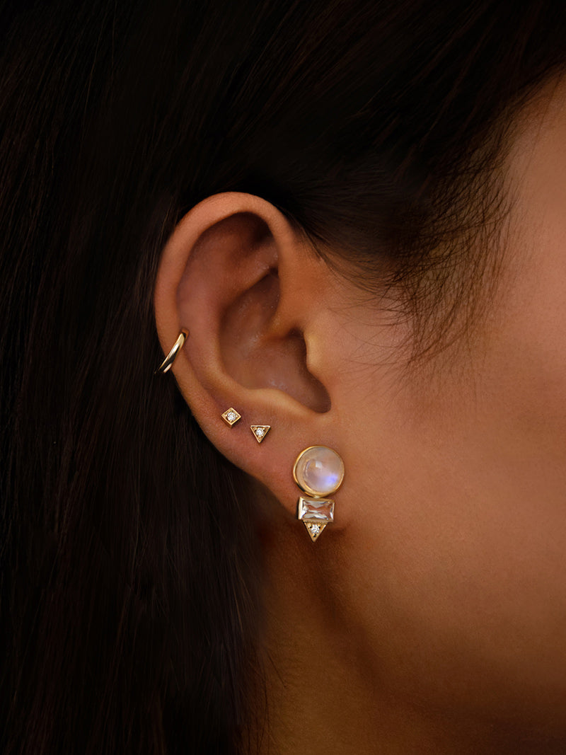 Cléo Spear Baguette Studs