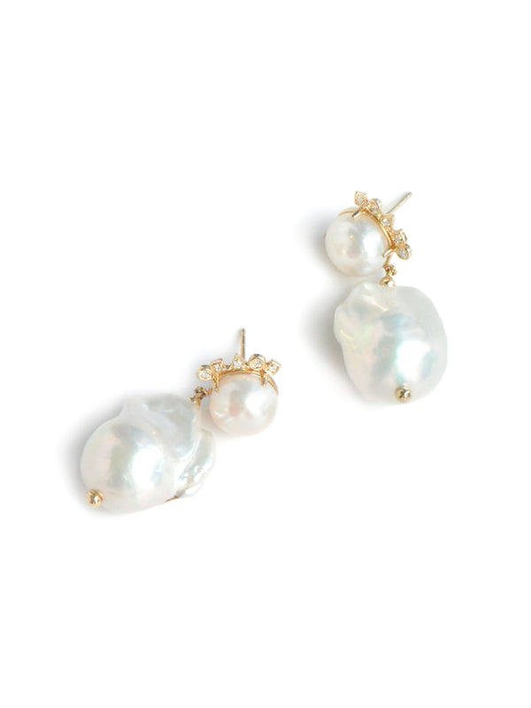 Boucles d’Oreilles en Perles Baroques Cléo