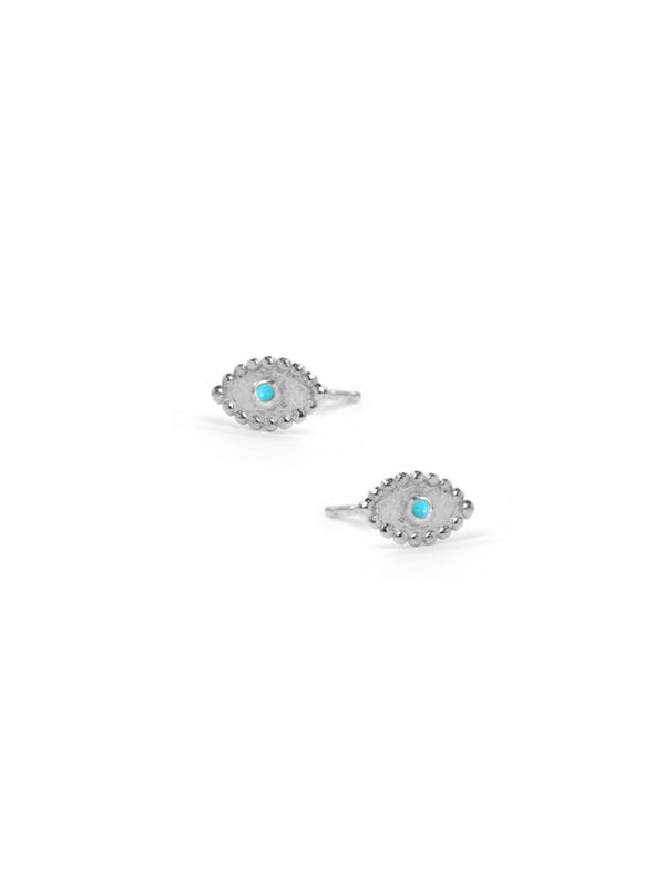 Dew Drop Evil Eye Studs