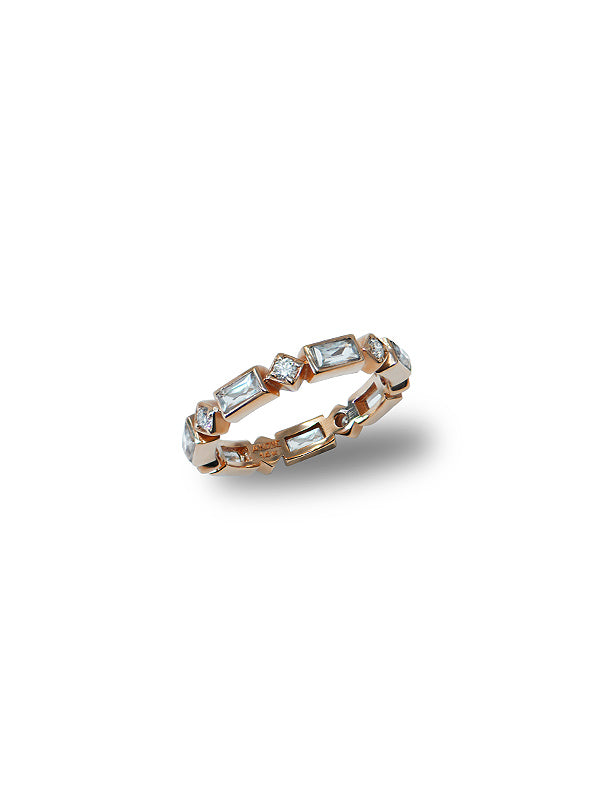 Cléo Geometric Baguette Ring