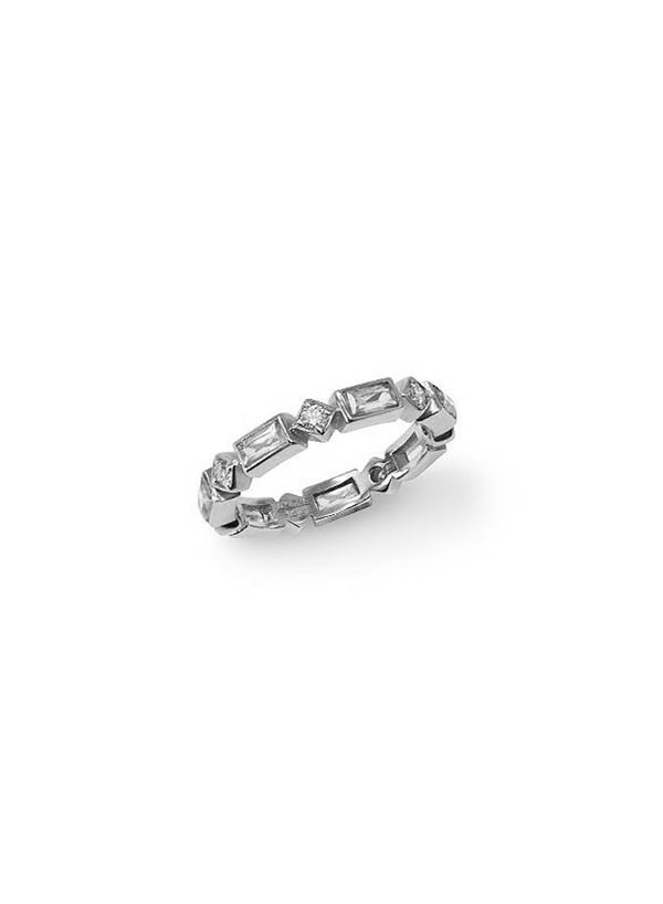 Cléo Geometric Baguette Ring