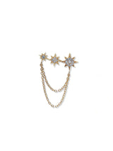 Aztec Morgan North Star Trio Single Chain Earring