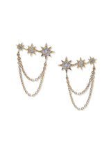 Aztec Morgan North Star Trio Single Chain Earring