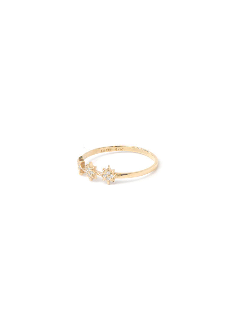 Bague trio étoile polaire Aztec 