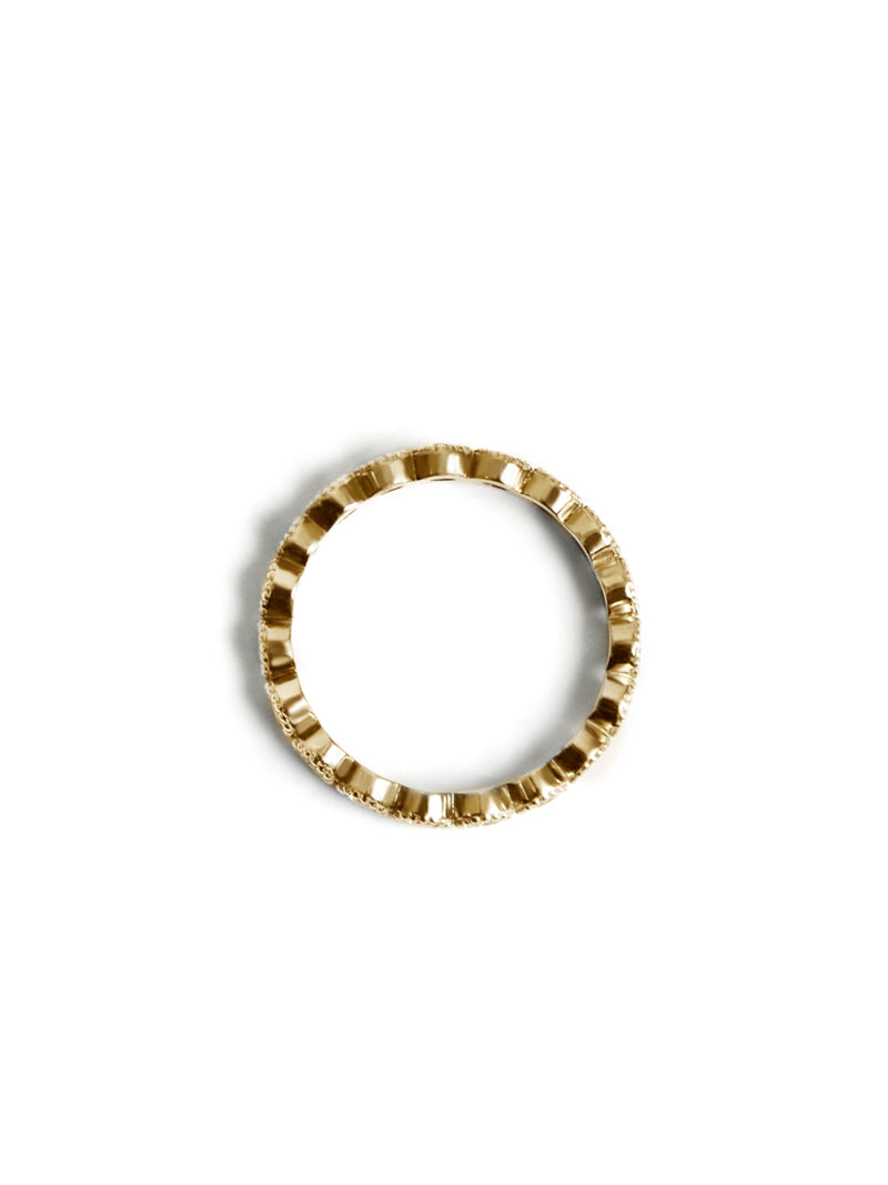 Cléo Milgrain Round Eternity Ring