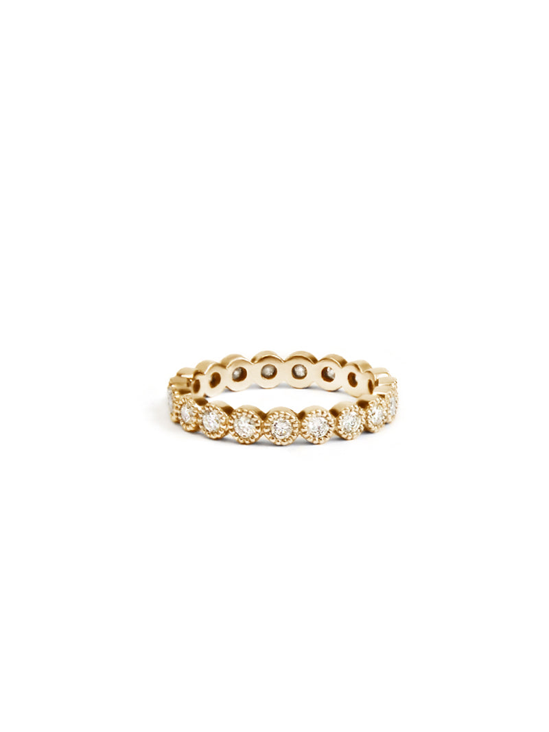 Cléo Milgrain Round Eternity Ring