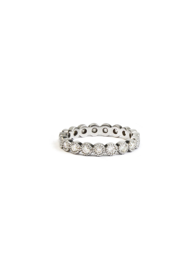 Cléo Milgrain Round Eternity Ring