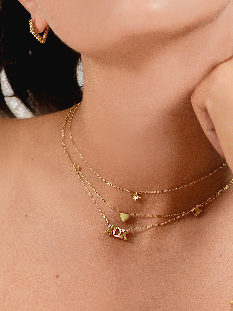 Collier XOX Lettre d'Amour Personnalisable