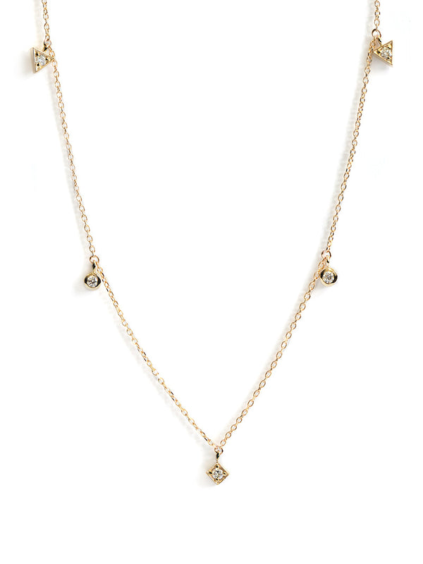 Collier Erika Géométrique Flottant Ras de Cou Cléo