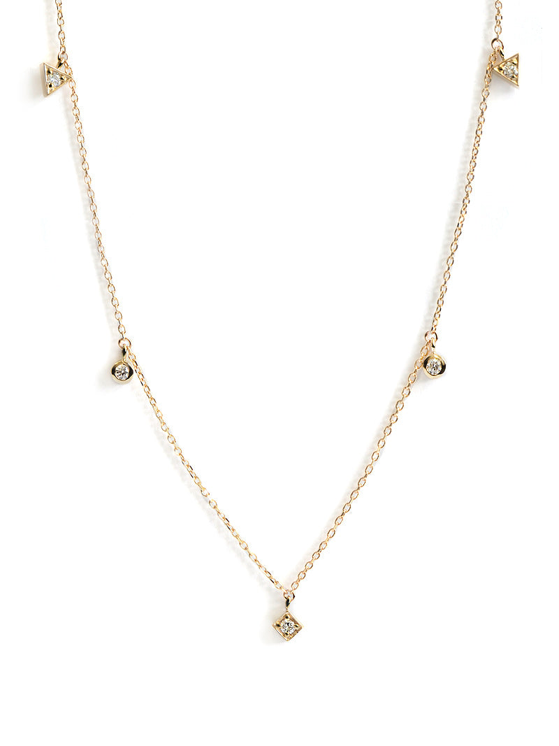 Cléo Erika Floating Geometric Crew Necklace