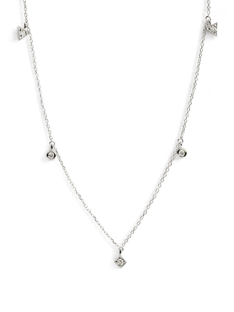 Collier Géométrique Flottant Ras de Cou Cléo