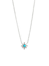 Micro Aztec Turquoise Starburst Necklace