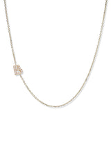 Collier Love Letter Personalisable de A à Z en Pavé