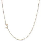 Collier Love Letter Personalisable de A à Z en Pavé