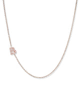 Love Letter Pavé Necklace A to Z