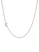 Love Letter Pavé Necklace A to Z