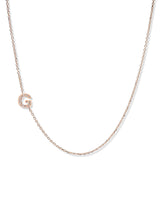 Love Letter Pavé Necklace A to Z