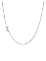 Love Letter Pavé Necklace A to Z