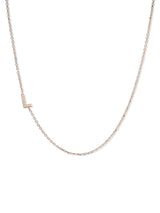 Love Letter Pavé Necklace A to Z
