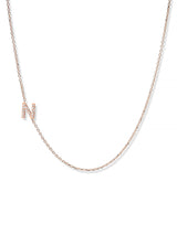Love Letter Pavé Necklace A to Z