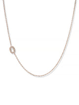 Love Letter Pavé Necklace A to Z