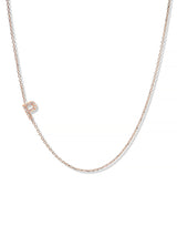 Love Letter Pavé Necklace A to Z