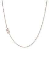 Love Letter Pavé Necklace A to Z