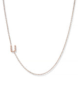 Love Letter Pavé Necklace A to Z