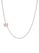 Love Letter Pavé Necklace A to Z