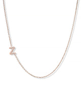 Love Letter Pavé Necklace A to Z