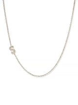 Collier Love Letter Personalisable de A à Z en Pavé