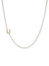 Collier Love Letter Personalisable de A à Z en Pavé