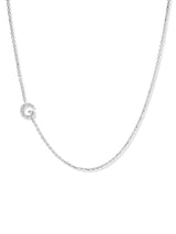 Collier Love Letter Personalisable de A à Z en Pavé