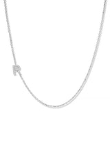 Collier Love Letter Personalisable de A à Z en Pavé