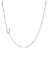 Collier Love Letter Personalisable de A à Z en Pavé