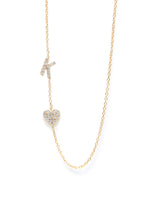 Customizable Love Letter Pavé Necklace A to Z