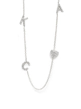 Customizable Love Letter Pavé Necklace A to Z