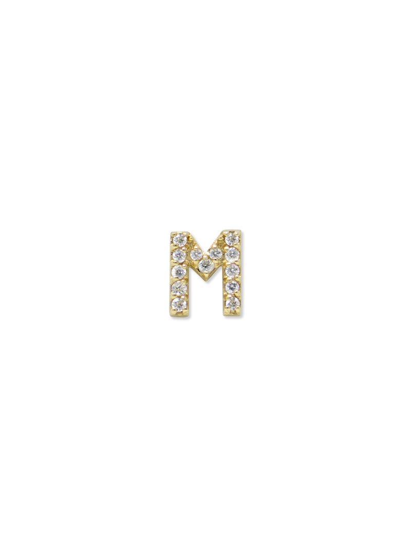 Best Sellers - Love Letter Pavé Initial Stud