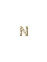 Best Sellers - Love Letter Pavé Initial Stud