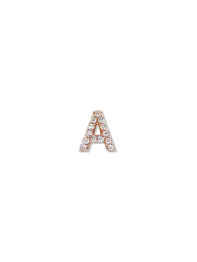 Best Sellers - Love Letter Pavé Initial Stud